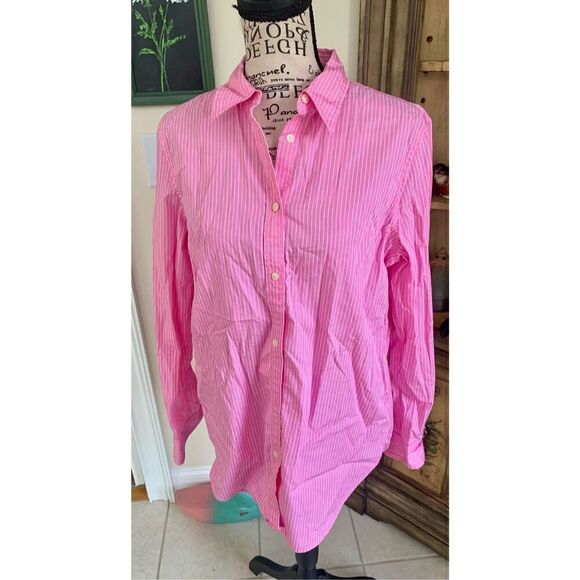 RALPH LAUREN BLACK LABEL – Pink Striped Tailored Shirt - Picture 7 of 7